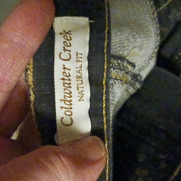 Black Coldwater Creek Natural Fit boot cut jeans Sz 10P - Picture 10 of 15